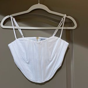 Willow White Corset Top - new but missing tag